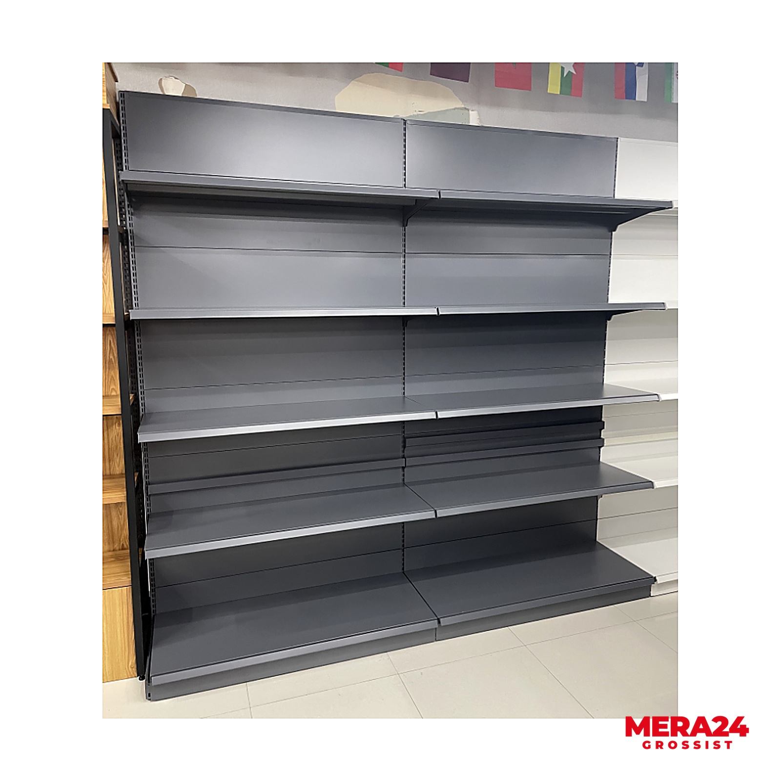 Gondolhylla dubbelsidig, startsektion 1000x1000x2000 mm