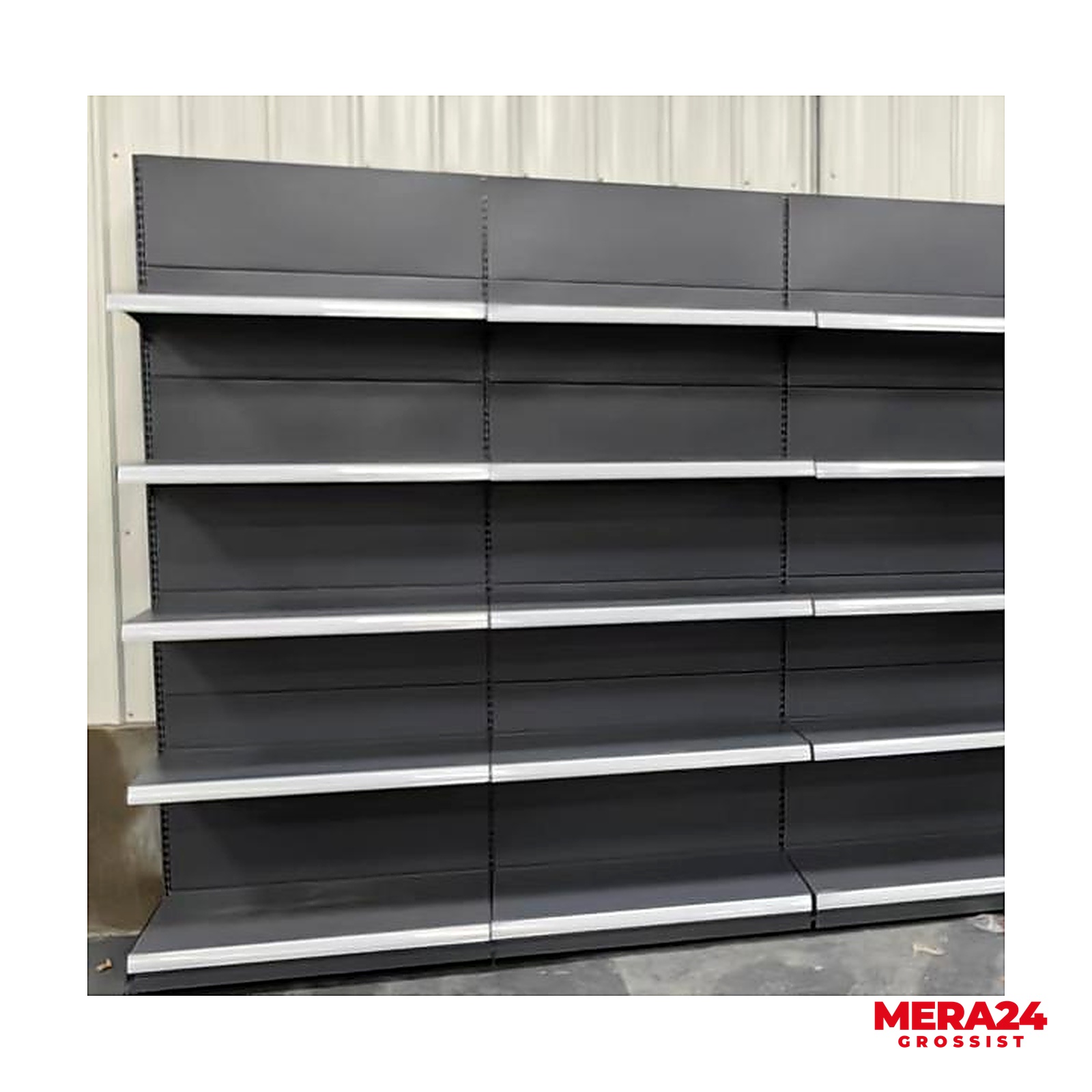 Gondolhylla dubbelsidig, tillbyggnad 1000x1000x2000 mm