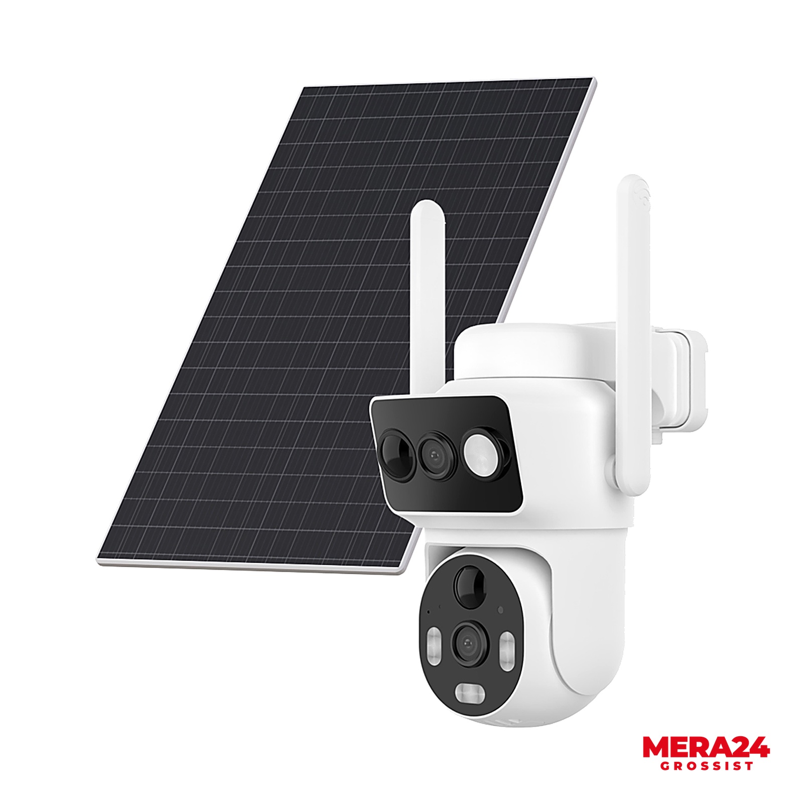 Solcellskamera PTZ, dubbla linser (ZC-YT15-2)
