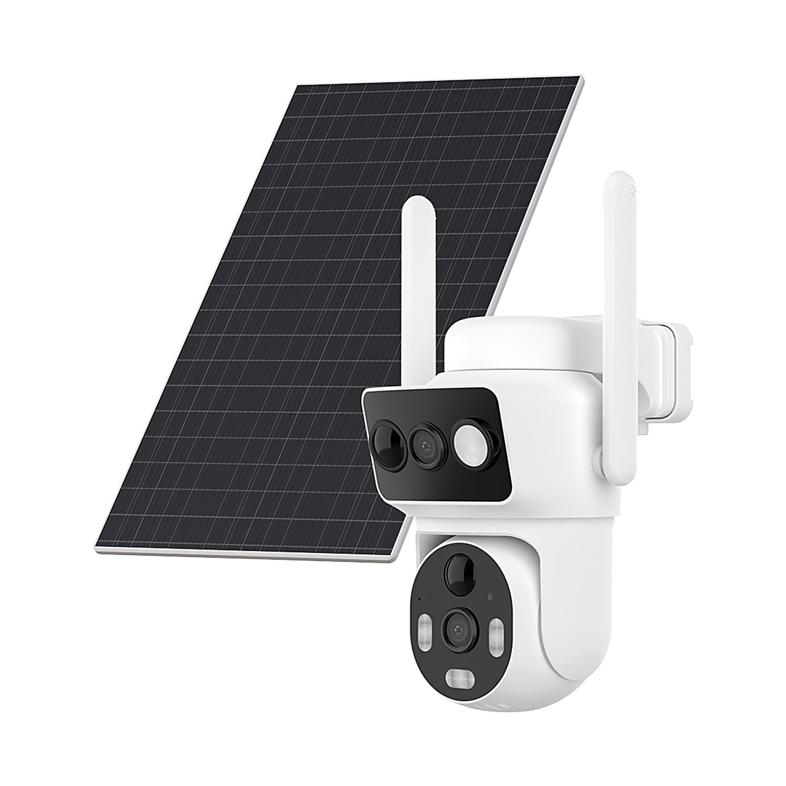 Solcellskamera PTZ, dubbla linser (ZC-YT15-2)